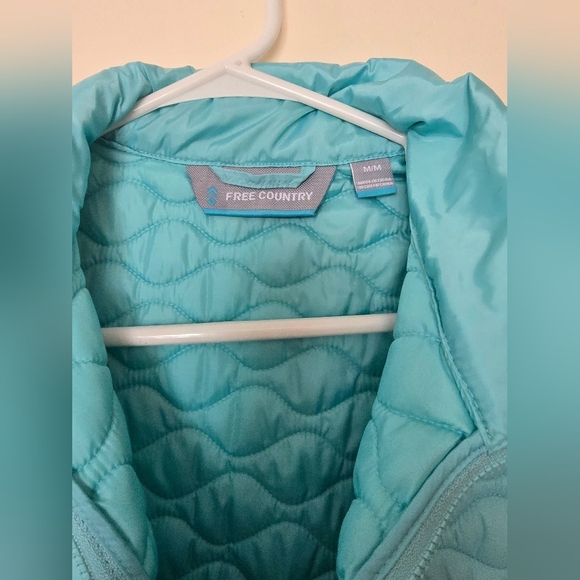 Free Country Women's Puffer Vest - Light Blue - Picture 2 of 4